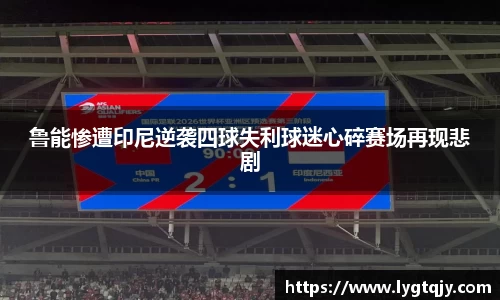 鲁能惨遭印尼逆袭四球失利球迷心碎赛场再现悲剧